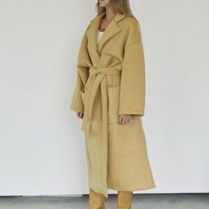 Boheme Lux Long Wool Wrap Coat